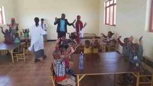 Werk in uitvoering - klaslokaal Sher basisschool